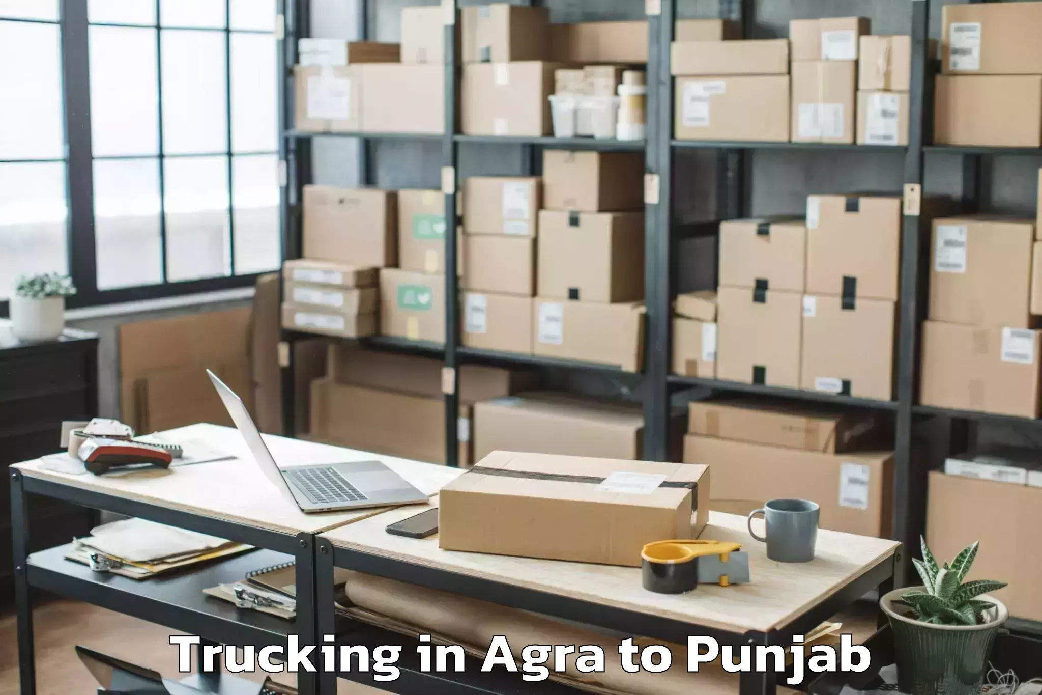 Top Agra to Laungowal Trucking Available